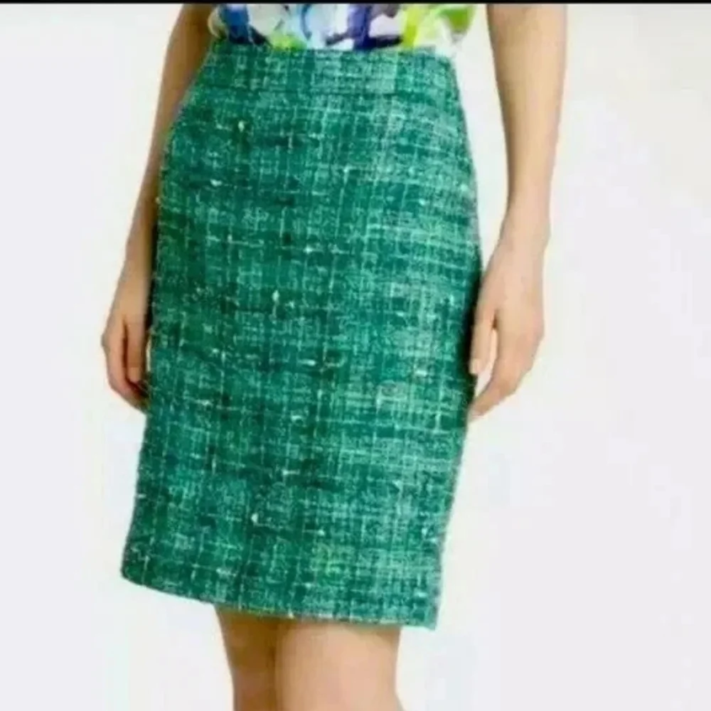 Kate Spade Paint the Town Judy Skirt in Forrest Green Tweed